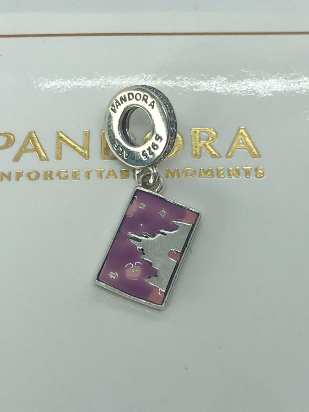 Pandora Disney Parks Postcard Dangle Charm